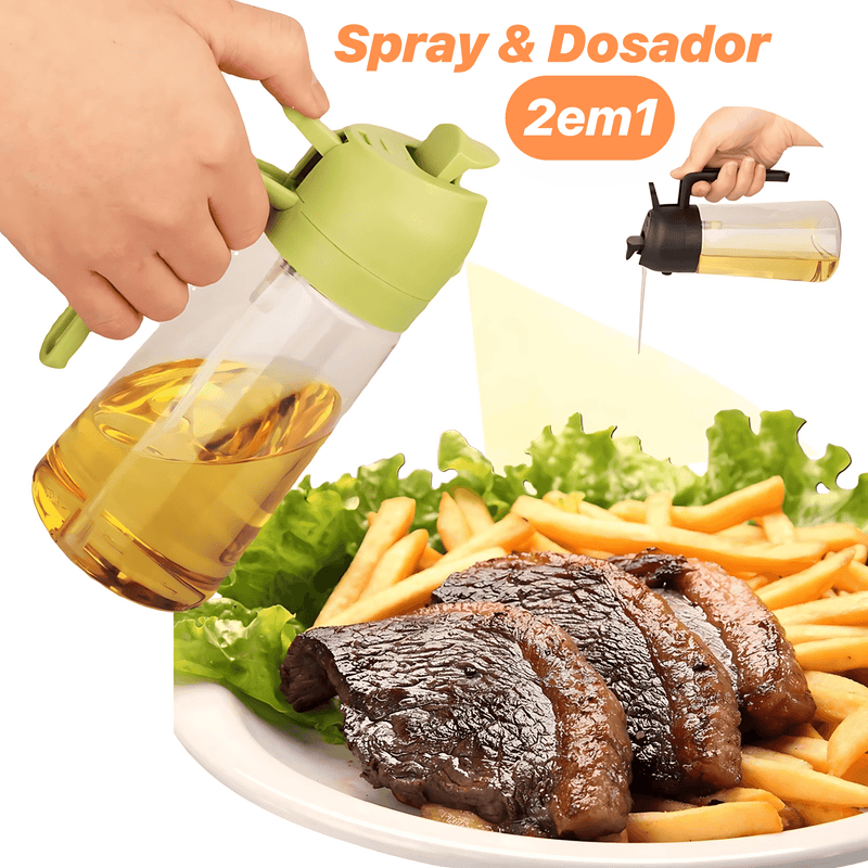 Dispenser e Pulverizador de Azeite 2em1 470ml